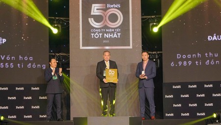 Becamex IDC năm thứ 2 liên tiếp được vinh danh top 5 công ty niêm yết tốt nhất Việt Nam