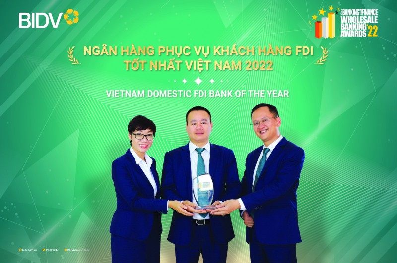 BIDV -  Ngân hàng phục vụ khách hàng FDI tốt nhất Việt Nam năm 2022