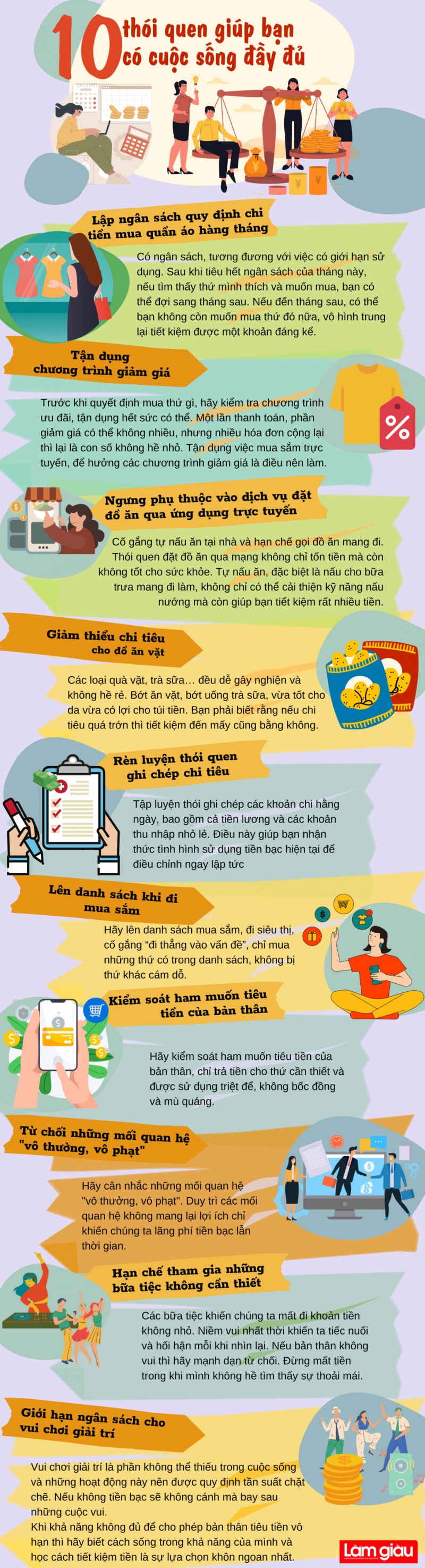 [Infographic]: 10 thói quen giúp bạn có cuộc sống đủ đầy
