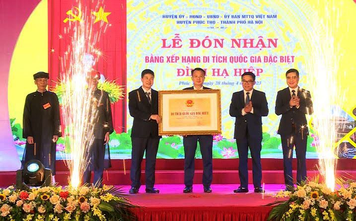 Phúc Thọ: Đình Hạ Hiệp được xếp hạng Di tích quốc gia đặc biệt Phúc Thọ: Đình Hạ Hiệp được xếp hạng Di tích quốc gia đặc biệt