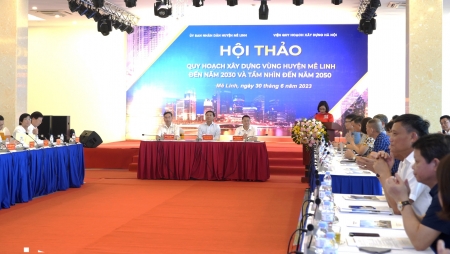 Huyện Mê Linh tổ chức hội thảo lấy ý kiến về Quy hoạch xây dựng vùng
