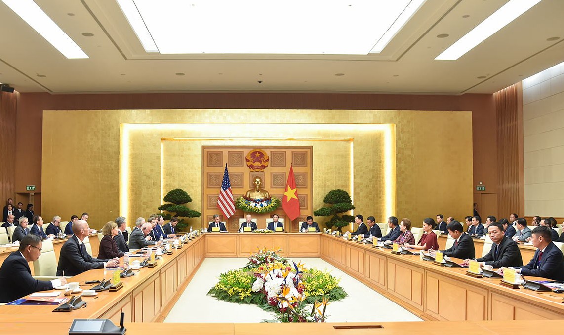 Thủ tướng Phạm Minh Chính và Tổng thống Hoa Kỳ Joe Biden dự Hội nghị cấp cao Việt Nam - Hoa Kỳ về Đầu tư và Đổi mới sáng tạo