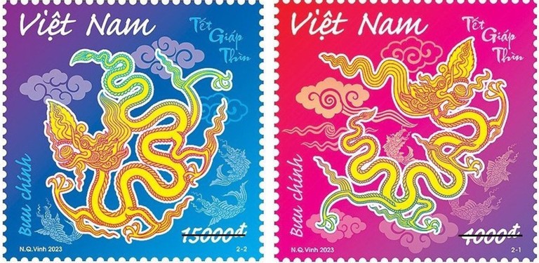 Phát hành bộ tem bưu chính “Tết Giáp Thìn” 2024