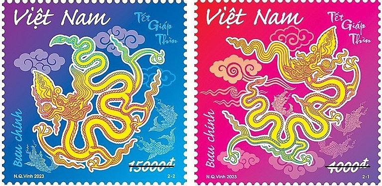 Phát hành bộ tem bưu chính “Tết Giáp Thìn” 2024