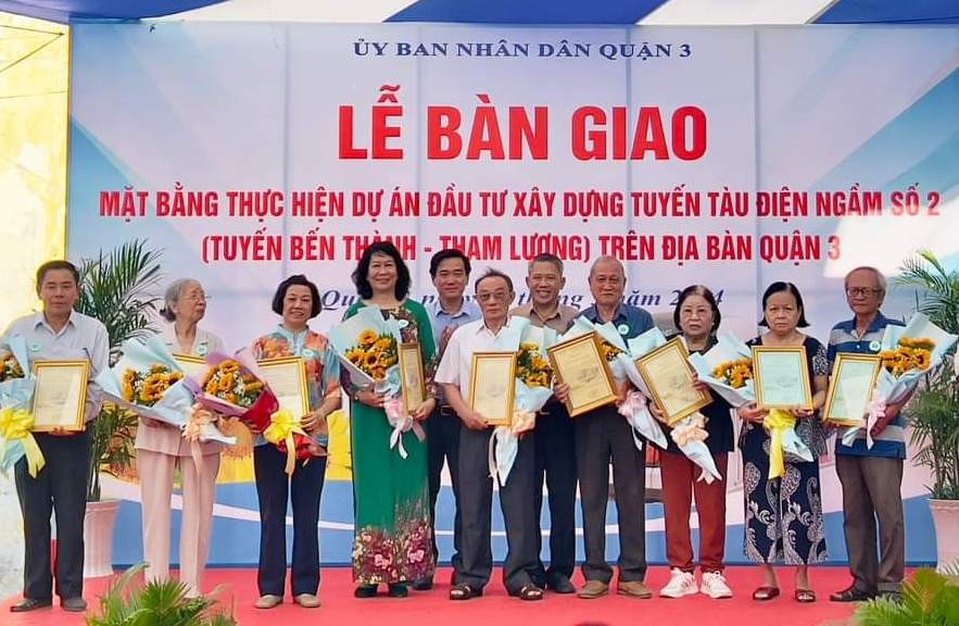 TP.HCM: Bàn giao mặt bằng trên địa bàn quận 3 cho dự án metro số 2