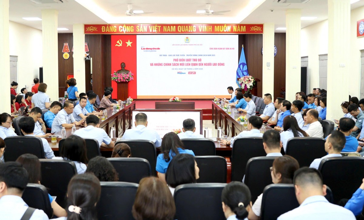 TRỰC TUYẾN: Phổ biến Luật Thủ đô và những chính sách mới liên quan đến người lao động