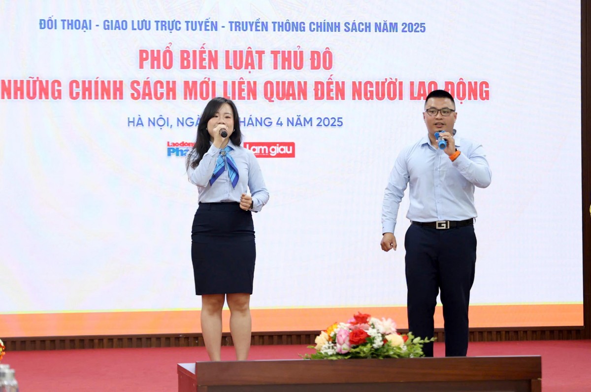 TRỰC TUYẾN: Phổ biến Luật Thủ đô và những chính sách mới liên quan đến người lao động