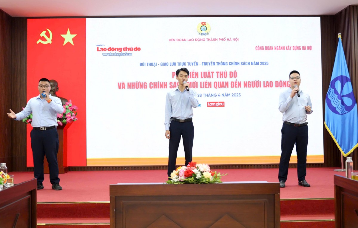 TRỰC TUYẾN: Phổ biến Luật Thủ đô và những chính sách mới liên quan đến người lao động