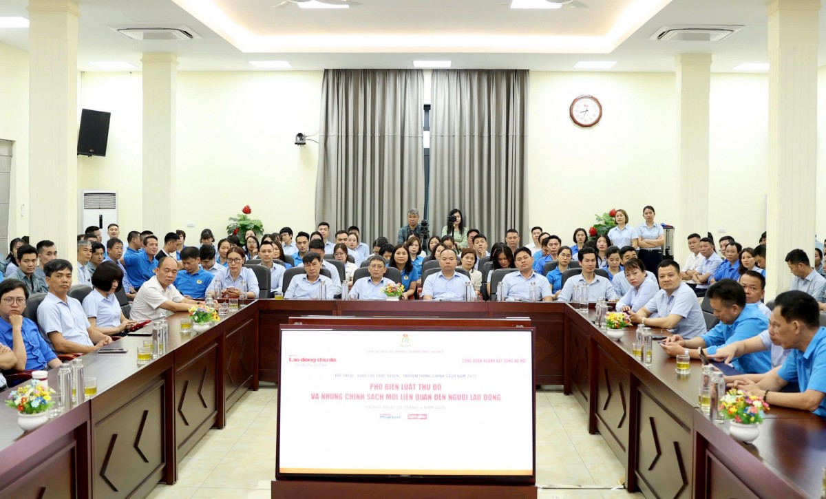 TRỰC TUYẾN: Phổ biến Luật Thủ đô và những chính sách mới liên quan đến người lao động