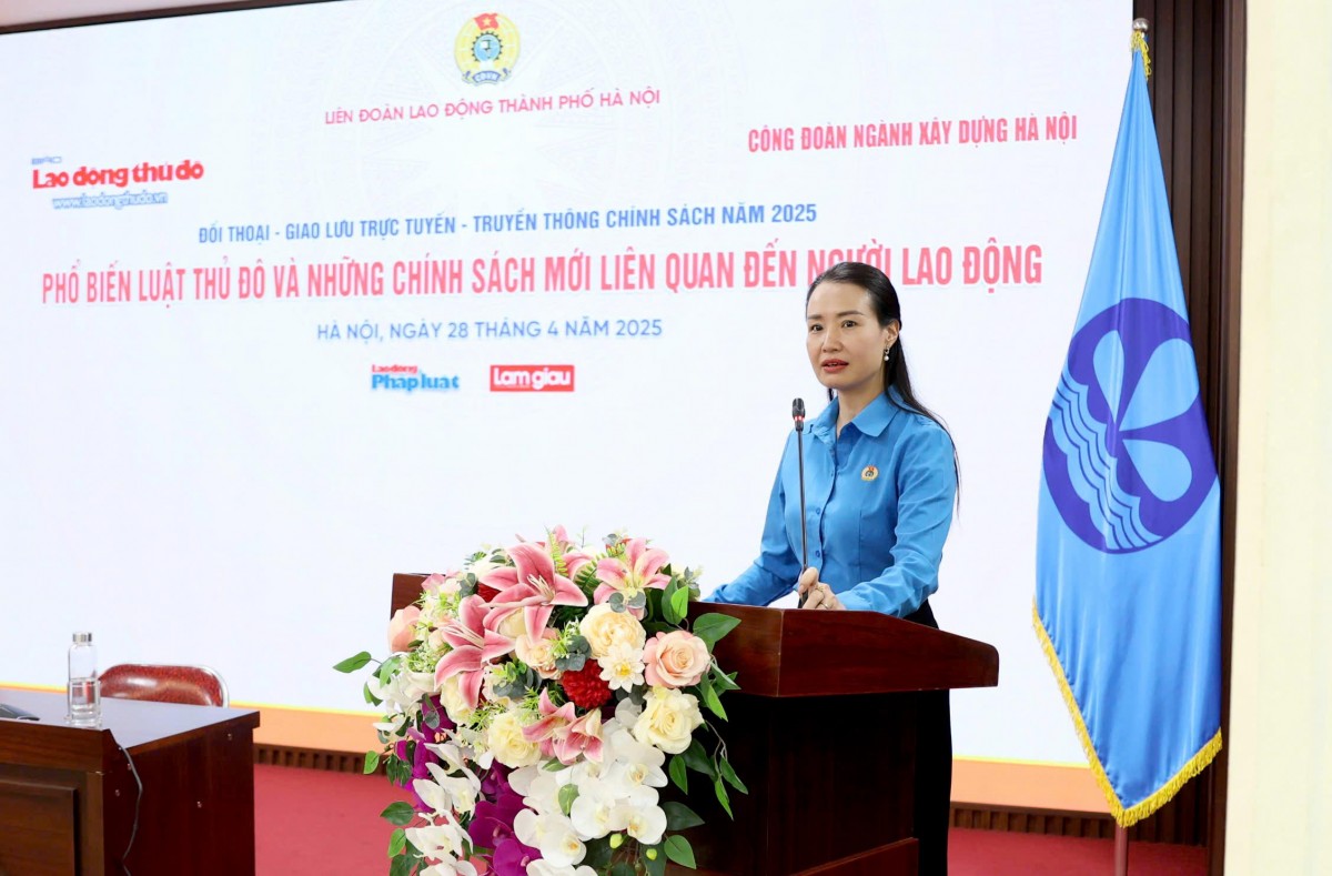 TRỰC TUYẾN: Phổ biến Luật Thủ đô và những chính sách mới liên quan đến người lao động