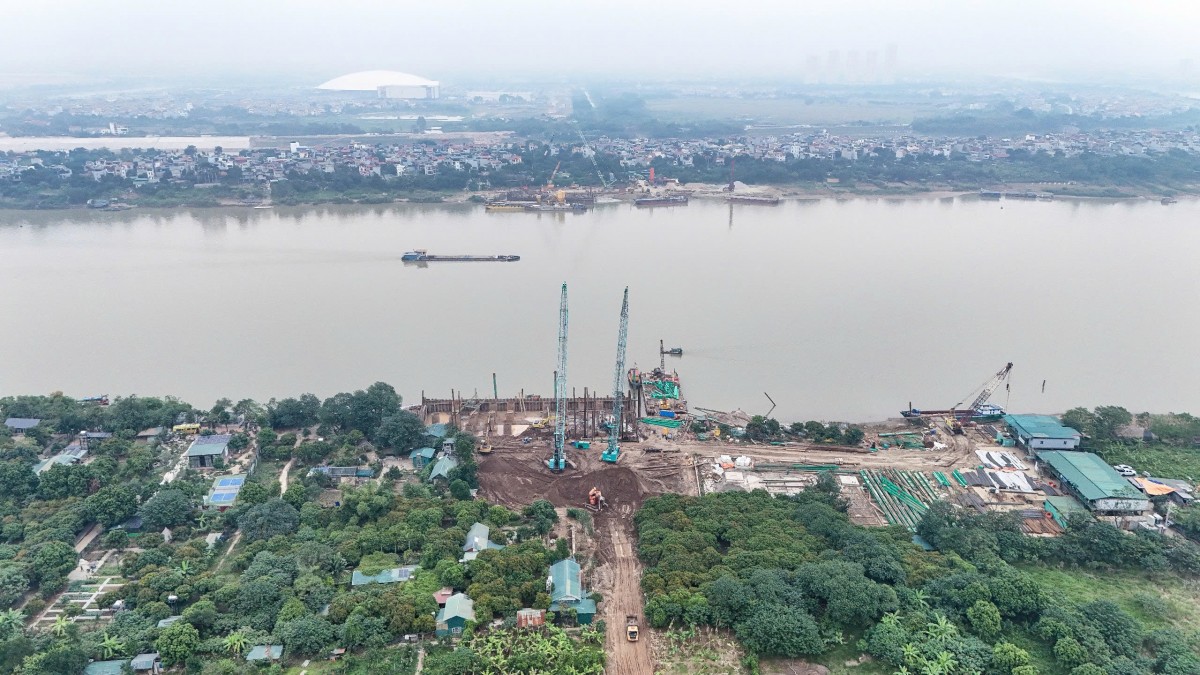 Tiến độ cầu Tứ Liên chịu sức ép lớn do vướng giải phóng mặt bằng