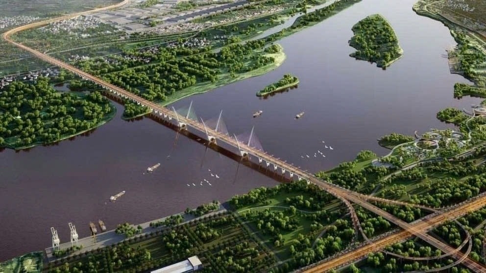 Tiến độ cầu Tứ Liên chịu sức ép lớn do vướng giải phóng mặt bằng