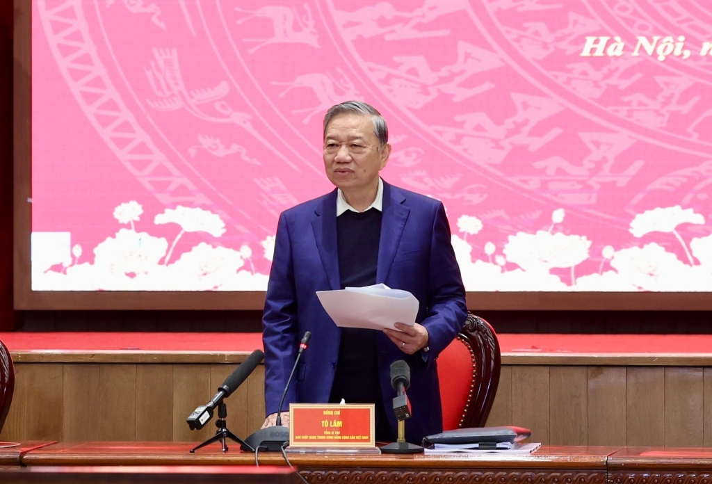 Tổng Bí thư Tô Lâm làm việc với Ban Thường vụ Thành ủy Hà Nội về định hướng phát triển Thủ đô