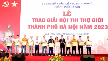 111 thí sinh đạt giải tại Hội thi thợ giỏi thành phố Hà Nội năm 2023